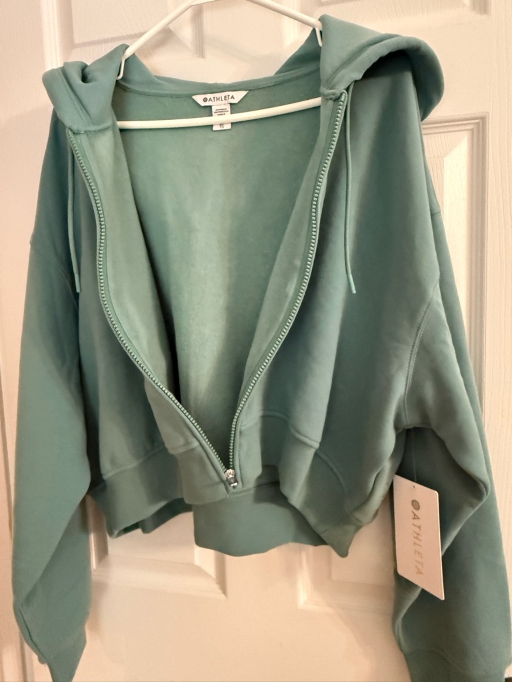 Athleta Forever Fleece Juniper full zip - Picture 3 of 7